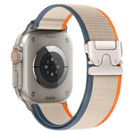 Cinturino per orologio in nylon con fibbia in titanio xDfind e bottone a pressione, For Apple Watch 46mm / 49mm / 45mm / 44mm, For Apple Watch 42mm / 41mm / 40mm / 38mm
