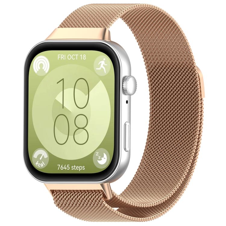 xDfind Cinturino per orologio in metallo milanese, For Huawei Watch Fit3 / Fit4 / Fit4 Pro