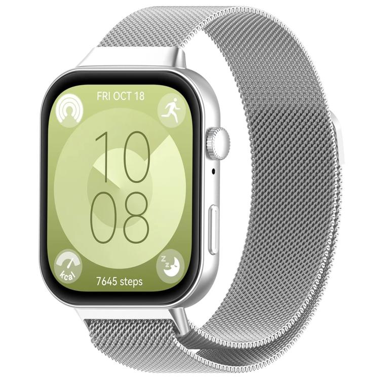 xDfind Cinturino per orologio in metallo milanese, For Huawei Watch Fit3 / Fit4 / Fit4 Pro