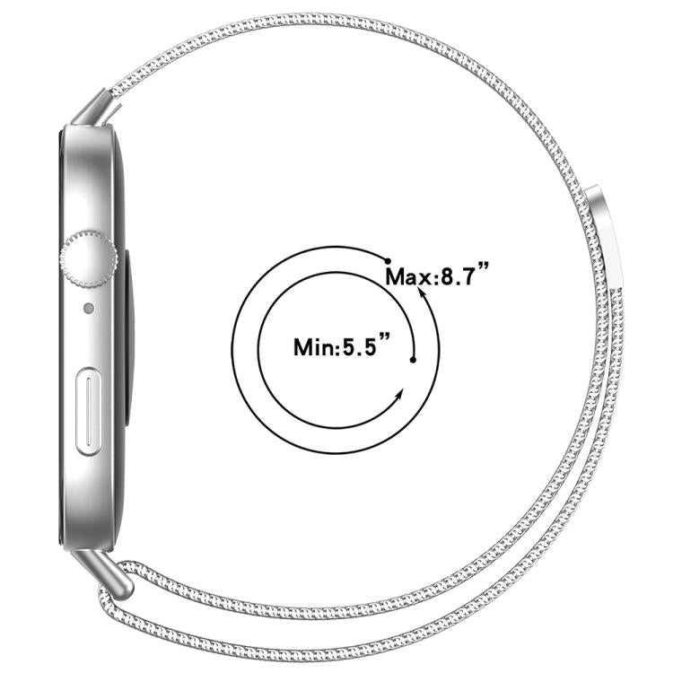 xDfind Cinturino per orologio in metallo milanese, For Huawei Watch Fit3 / Fit4 / Fit4 Pro