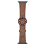 Cinturino per orologio in pelle con fibbia rotonda xDfind, For Apple Watch 46mm / 49mm / 45mm / 44mm, For Apple Watch 42mm / 41mm / 40mm / 38mm