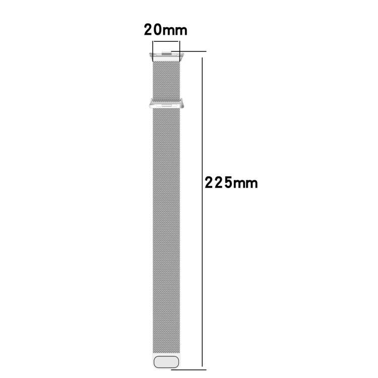 Cinturino per orologio xDfind Milan in maglia d'acciaio magnetica, For Xiaomi Band 10 Pro / 9 Pro / 8 Pro