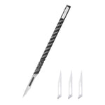 Manico universale per coltello QianLi TX01 in fibra di carbonio, antistatico e non magnetico., QianLi TX01