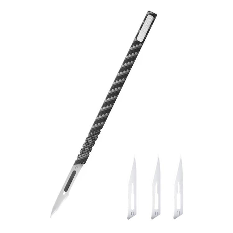 Manico universale per coltello QianLi TX01 in fibra di carbonio, antistatico e non magnetico., QianLi TX01