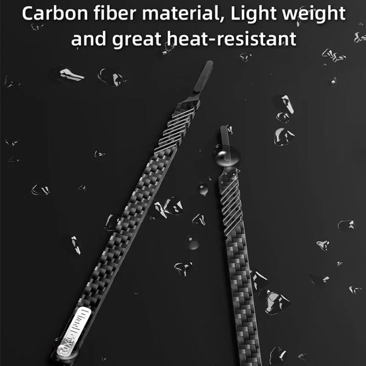 Manico universale per coltello QianLi TX01 in fibra di carbonio, antistatico e non magnetico., QianLi TX01