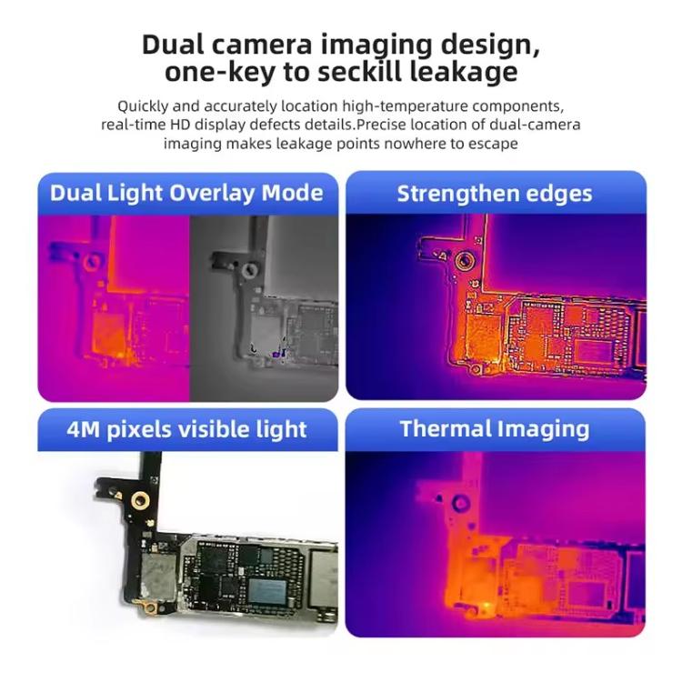 Termocamera a doppio spettro QianLi L256 iStele con termometro a cortocircuito, QianLi L256