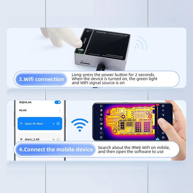 Il modulo di trasferimento wireless per immagini termiche a infrarossi QianLi IRW6 supporta la serie Super Cam., QianLi IRW6