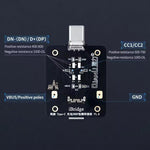 Scheda epitassiale di ricarica con connettore posteriore QianLi iBridge e rilevamento DNDP., Type-C, 8 Pin
