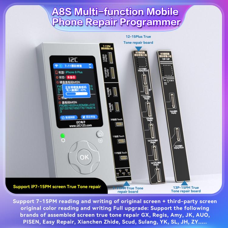 Programmatore multifunzione per la riparazione di telefoni i2C A8S, Host, Host+12-15 Plus True Tone Board, Host+7-15 Pro Max True Tone Board
