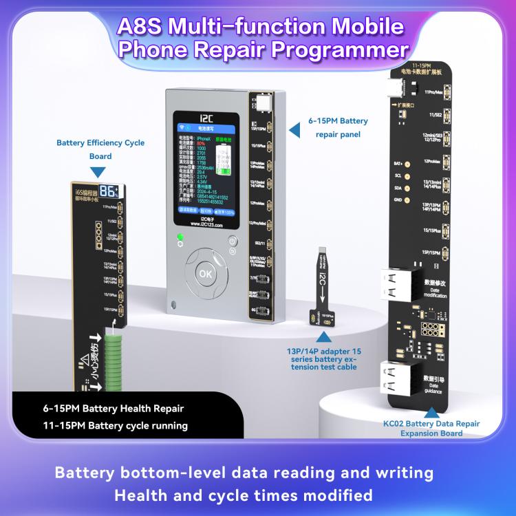 Programmatore multifunzione per la riparazione di telefoni i2C A8S, Host, Host+12-15 Plus True Tone Board, Host+7-15 Pro Max True Tone Board