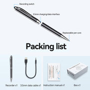 Penna JNN Q90A con registrazione vocale intelligente AI e controllo tramite app., 8GB, 16GB, 32GB, 64GB, 128GB