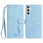 Custodia per telefono in similpelle con effetto piuma goffrato, piacevole al tatto., For Samsung Galaxy A56 5G, For Samsung Galaxy A26 5G, For Samsung Galaxy A36 5G