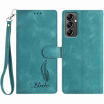 Custodia per telefono in similpelle con effetto piuma goffrato, piacevole al tatto., For Samsung Galaxy A54 5G, For Samsung Galaxy A14 5G, For Samsung Galaxy A04s / A13 5G