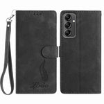 Custodia per telefono in similpelle con effetto piuma goffrato, piacevole al tatto., For Samsung Galaxy A54 5G, For Samsung Galaxy A14 5G, For Samsung Galaxy A04s / A13 5G