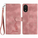 Custodia per telefono in similpelle con effetto piuma goffrato, piacevole al tatto., For Samsung Galaxy A73, For Samsung Galaxy A03 Core, For Samsung Galaxy A33 5G
