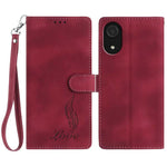 Custodia per telefono in similpelle con effetto piuma goffrato, piacevole al tatto., For Samsung Galaxy A73, For Samsung Galaxy A03 Core, For Samsung Galaxy A33 5G