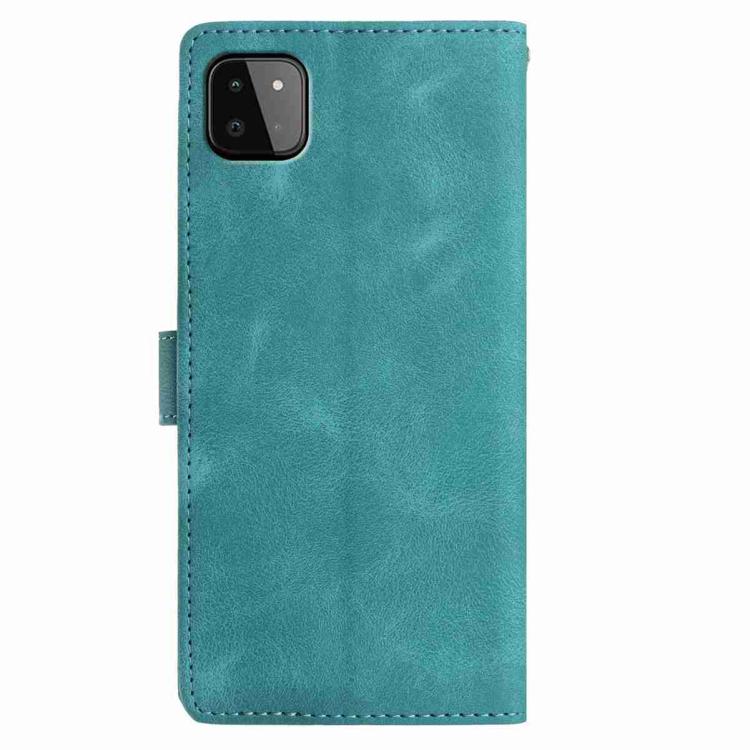 Custodia per telefono in similpelle con effetto piuma goffrato, piacevole al tatto., For Samsung Galaxy A22 5G, For Samsung Galaxy A32 4G, For Samsung Galaxy A72