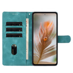 Custodia per telefono in similpelle con effetto piuma goffrato, piacevole al tatto., For Samsung Galaxy A52, For Samsung Galaxy A53, For Samsung Galaxy A32 5G