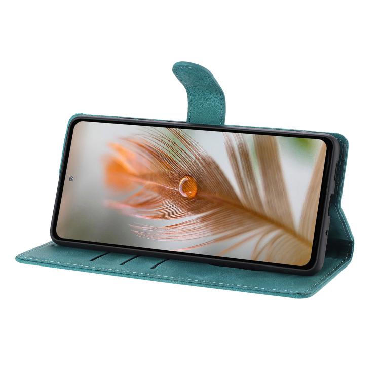 Custodia per telefono in similpelle con effetto piuma goffrato, piacevole al tatto., For Samsung Galaxy A52, For Samsung Galaxy A53, For Samsung Galaxy A32 5G