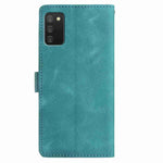 Custodia per telefono in similpelle con effetto piuma goffrato, piacevole al tatto., For Samsung Galaxy A02s