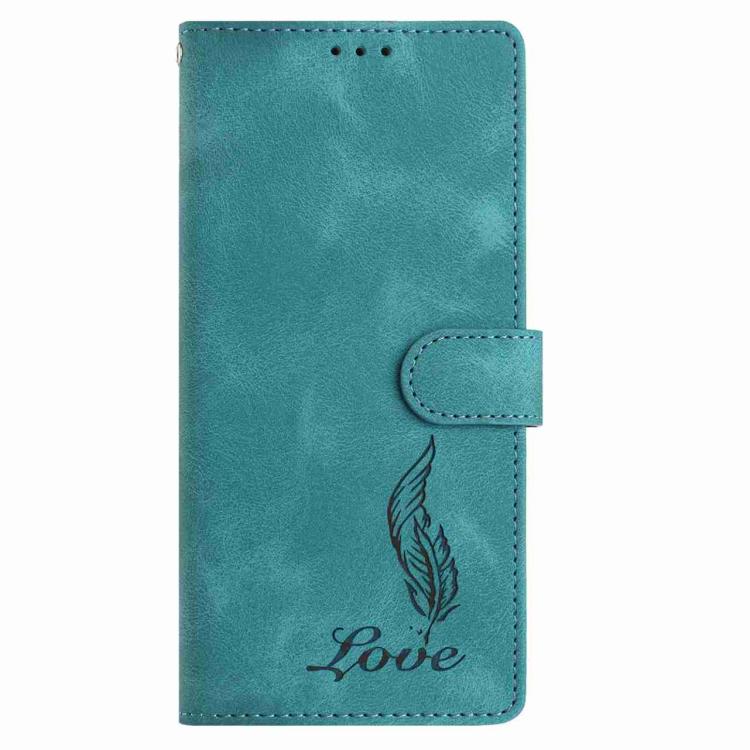 Custodia per telefono in similpelle con effetto piuma goffrato, piacevole al tatto., For Samsung Galaxy A57 5G, For Samsung Galaxy A37 5G, For Samsung Galaxy A06 5G