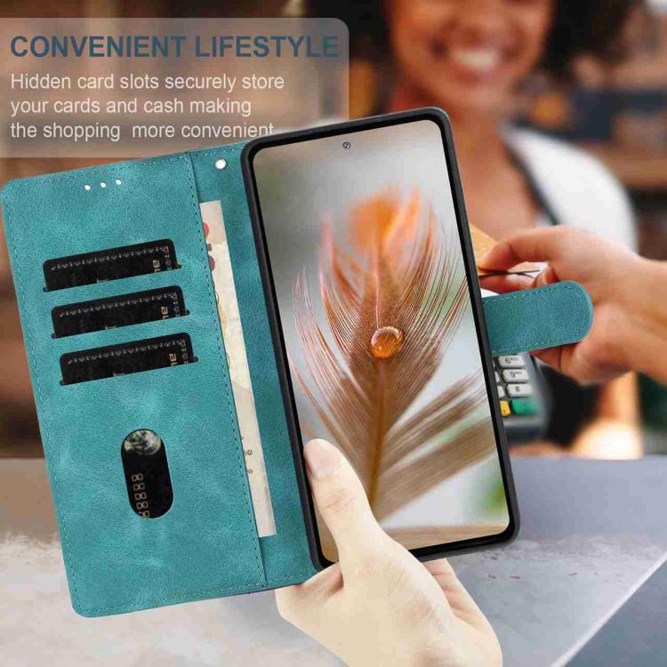 Custodia per telefono in similpelle con effetto piuma goffrato, piacevole al tatto., For Samsung Galaxy A57 5G, For Samsung Galaxy A37 5G, For Samsung Galaxy A06 5G