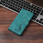 Custodia per telefono in similpelle con effetto piuma goffrato, piacevole al tatto., For Samsung Galaxy A57 5G, For Samsung Galaxy A37 5G, For Samsung Galaxy A06 5G