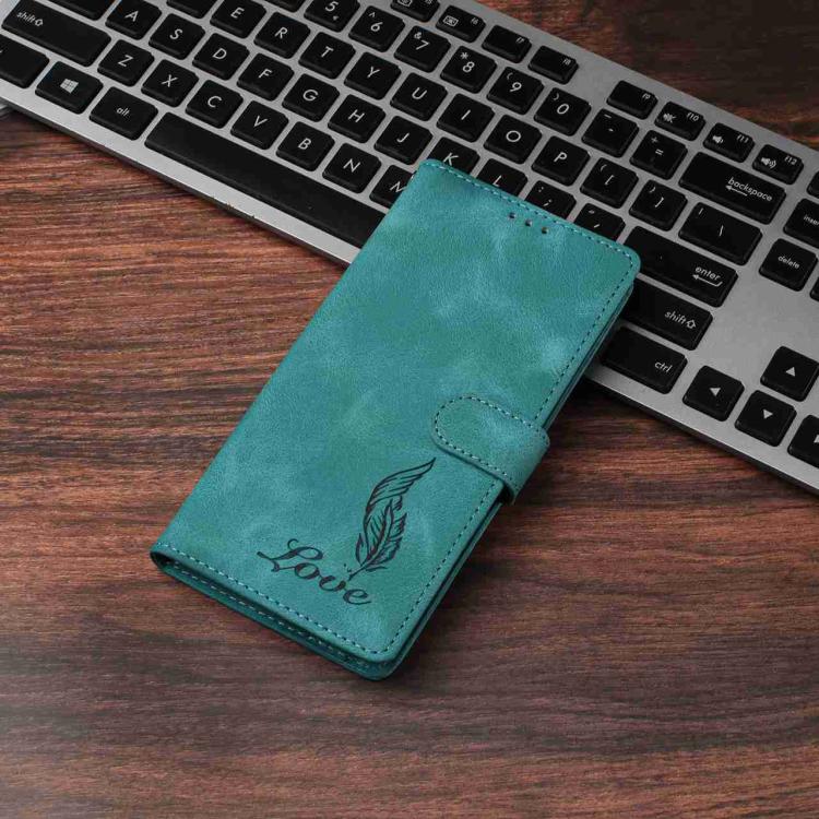 Custodia per telefono in similpelle con effetto piuma goffrato, piacevole al tatto., For Samsung Galaxy A57 5G, For Samsung Galaxy A37 5G, For Samsung Galaxy A06 5G