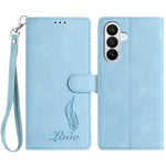 Custodia per telefono in similpelle con effetto piuma goffrato, piacevole al tatto., For Samsung Galaxy A57 5G, For Samsung Galaxy A37 5G, For Samsung Galaxy A06 5G