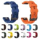 Cinturino per orologio sportivo in silicone xDfind, tinta unita., For Gamin 26mm