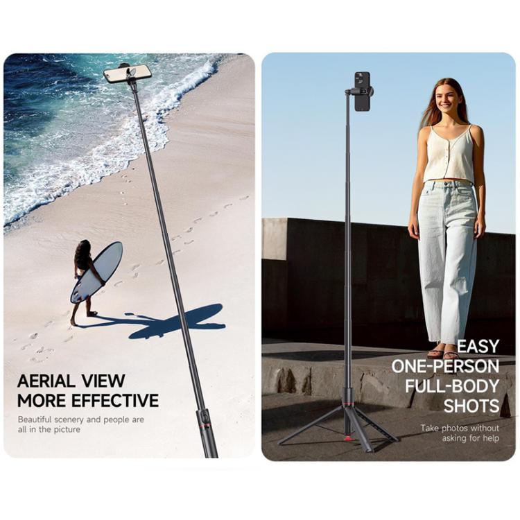 Selfie stick con treppiede automatico e telecomando Bluetooth
