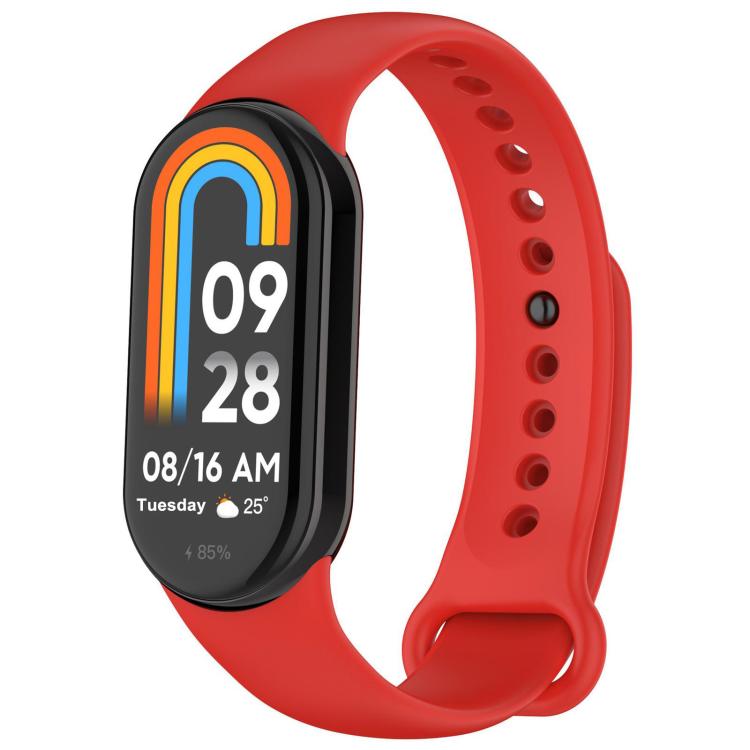 Cinturino per orologio in silicone tinta unita con fibbia in metallo xDfind, For Xiaomi Smart Band 10 / 9 / 8