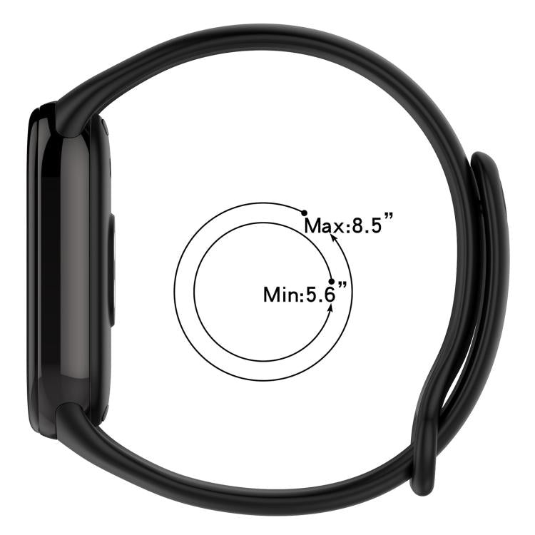 Cinturino per orologio in silicone tinta unita con fibbia in metallo xDfind, For Xiaomi Smart Band 10 / 9 / 8