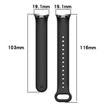 Cinturino per orologio in silicone tinta unita con fibbia in metallo xDfind, For Xiaomi Smart Band 10 / 9 / 8