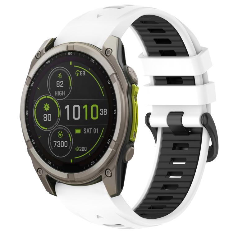 Cinturino per orologio xDfind in silicone con fibbia in acciaio a sgancio rapido bicolore con, For Garmin 20mm