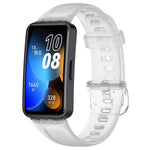 Cinturino per orologio in silicone lucido con bottone a chiodo xDfind, For Huawei Band 10 / 9 / 8
