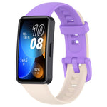 Cinturino per orologio in silicone lucido con bottone a chiodo xDfind, For Huawei Band 10 / 9 / 8