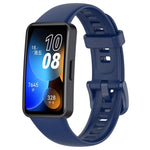 Cinturino per orologio in silicone lucido con bottone a chiodo xDfind, For Huawei Band 10 / 9 / 8
