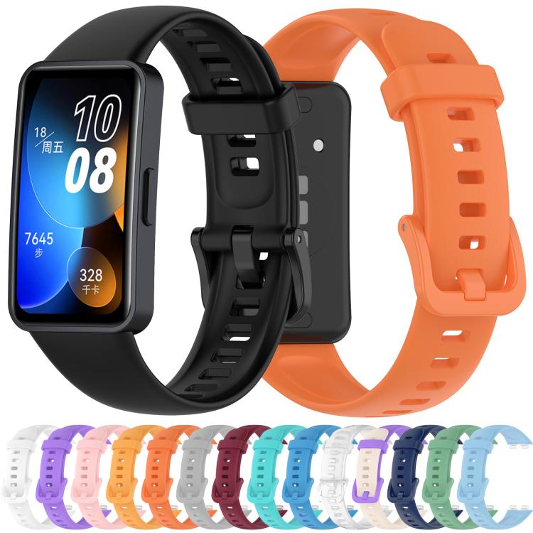 Cinturino per orologio in silicone lucido con bottone a chiodo xDfind, For Huawei Band 10 / 9 / 8
