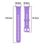 Cinturino per orologio in silicone lucido con bottone a chiodo xDfind, For Huawei Band 10 / 9 / 8
