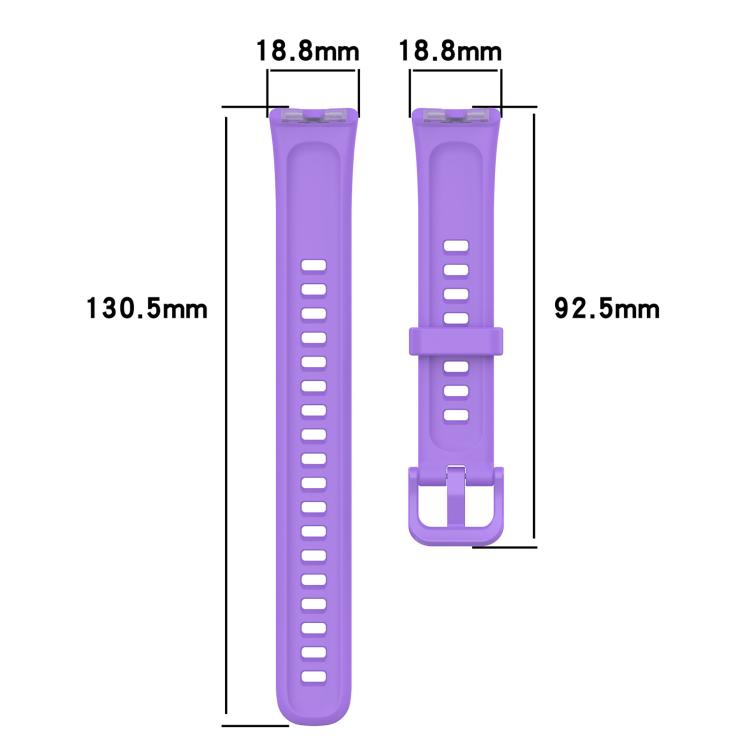 Cinturino per orologio in silicone lucido con bottone a chiodo xDfind, For Huawei Band 10 / 9 / 8