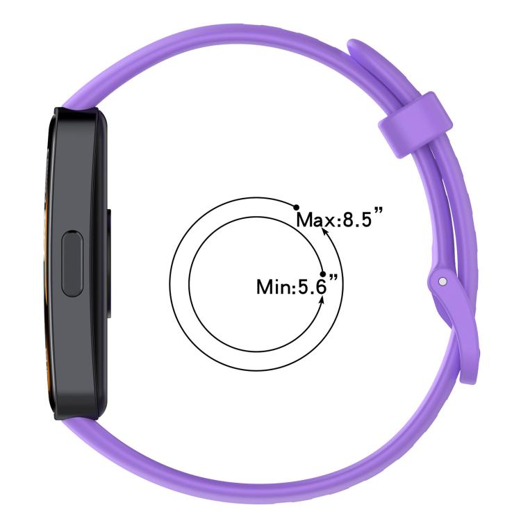 Cinturino per orologio in silicone lucido con bottone a chiodo xDfind, For Huawei Band 10 / 9 / 8