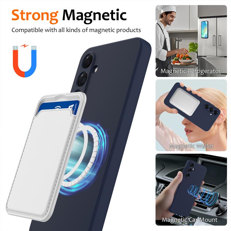 Custodia per telefono MagSafe in silicone antiurto, For Samsung Galaxy A16 4G / 5G, For Samsung Galaxy A15 4G / 5G, For Samsung Galaxy A55 5G, For Samsung Galaxy A35 5G, For Samsung Galaxy A25 5G