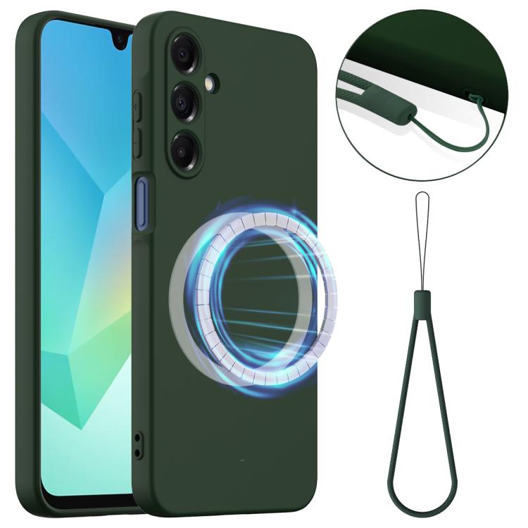 Custodia per telefono MagSafe in silicone antiurto, For Galaxy A17 / F17 / M17 / A18, For Samsung Galaxy A57 5G, For Samsung Galaxy A37 5G, For Galaxy A27 5G, For Samsung Galaxy A36 / A56 5G, For Samsung Galaxy A26 5G