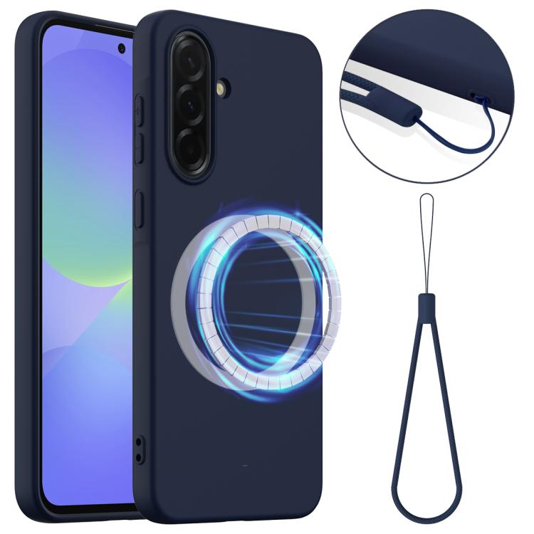 Custodia per telefono MagSafe in silicone antiurto, For Galaxy A17 / F17 / M17 / A18, For Samsung Galaxy A57 5G, For Samsung Galaxy A37 5G, For Galaxy A27 5G, For Samsung Galaxy A36 / A56 5G, For Samsung Galaxy A26 5G