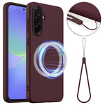 Custodia per telefono MagSafe in silicone antiurto, For Galaxy A17 / F17 / M17 / A18, For Samsung Galaxy A57 5G, For Samsung Galaxy A37 5G, For Galaxy A27 5G, For Samsung Galaxy A36 / A56 5G, For Samsung Galaxy A26 5G