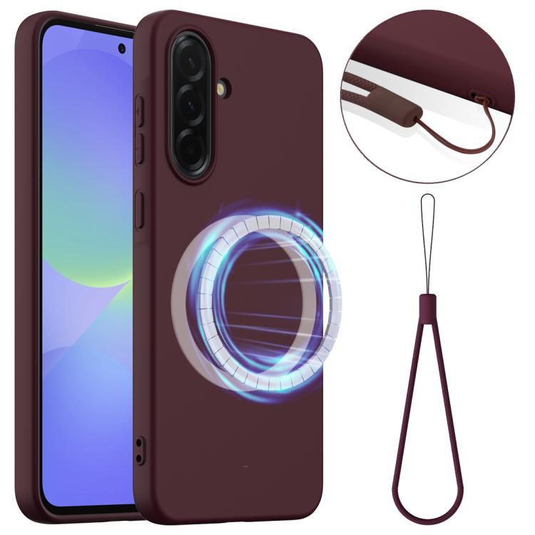 Custodia per telefono MagSafe in silicone antiurto, For Galaxy A17 / F17 / M17 / A18, For Samsung Galaxy A57 5G, For Samsung Galaxy A37 5G, For Galaxy A27 5G, For Samsung Galaxy A36 / A56 5G, For Samsung Galaxy A26 5G