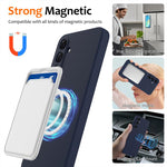 Custodia per telefono MagSafe in silicone antiurto, For Galaxy A17 / F17 / M17 / A18, For Samsung Galaxy A57 5G, For Samsung Galaxy A37 5G, For Galaxy A27 5G, For Samsung Galaxy A36 / A56 5G, For Samsung Galaxy A26 5G