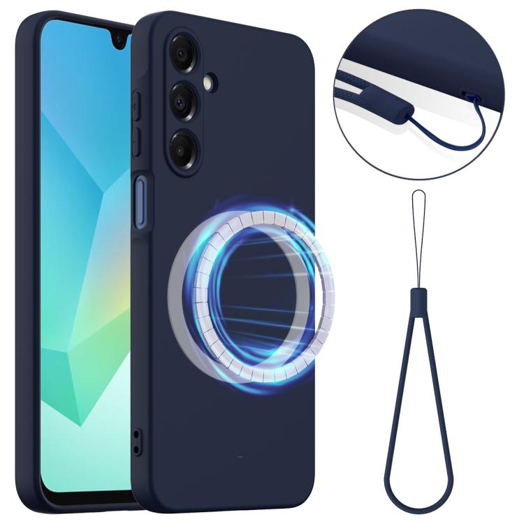 Custodia per telefono MagSafe in silicone antiurto, For Galaxy A17 / F17 / M17 / A18, For Samsung Galaxy A57 5G, For Samsung Galaxy A37 5G, For Galaxy A27 5G, For Samsung Galaxy A36 / A56 5G, For Samsung Galaxy A26 5G