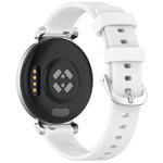 Cinturino per orologio in silicone con fibbia a sgancio rapido argentata xDfind, For Garmin Lily 2